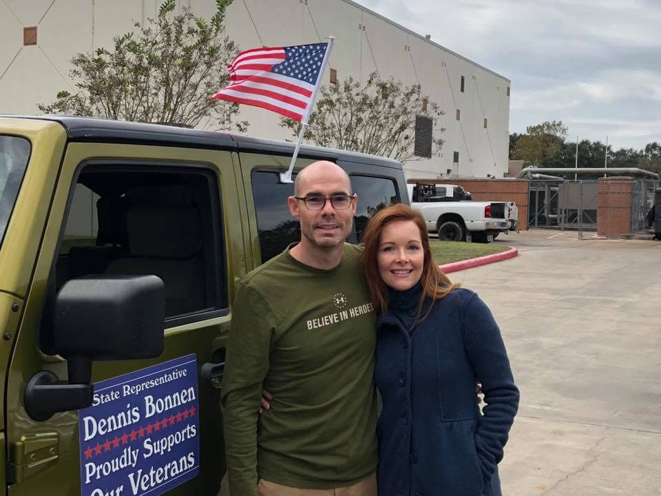 Dennis Bonnen with Kim Bonnen at a community event